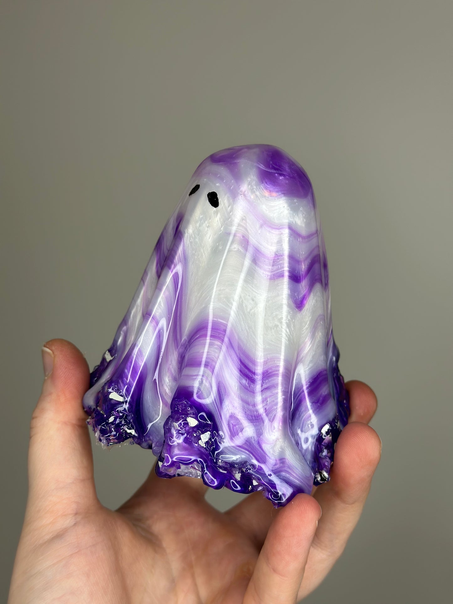 Violet Swirl Glowing Ghostie