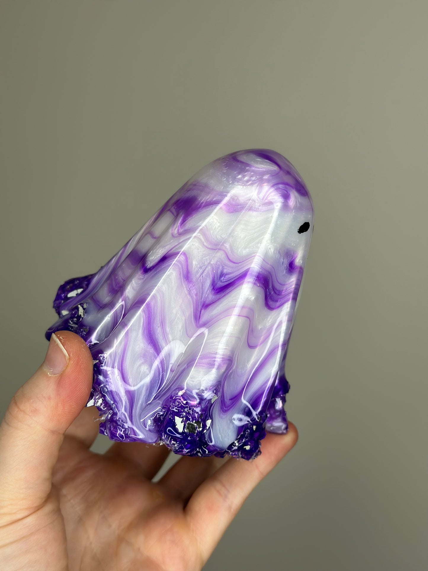 Violet Swirl Glowing Ghostie