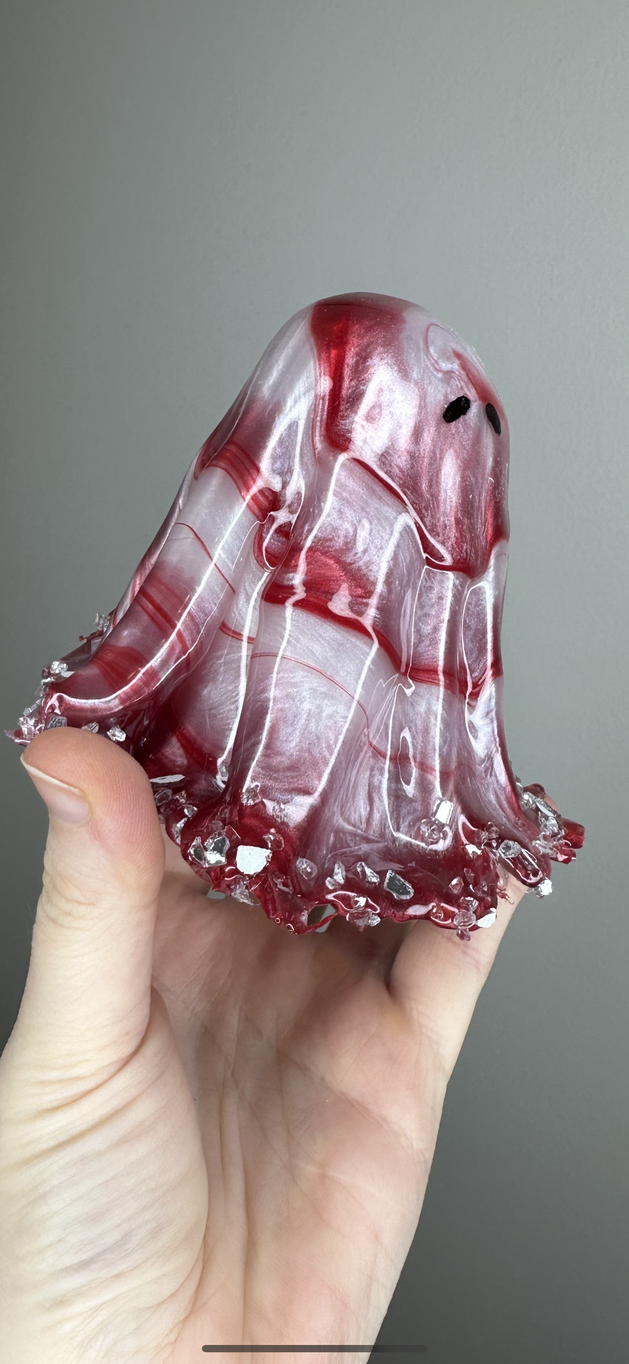 Peppermint Swirl Glowing Ghostie