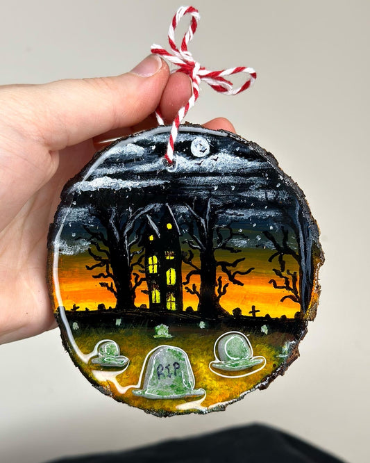 Haunted Sunset Ornament (style2)