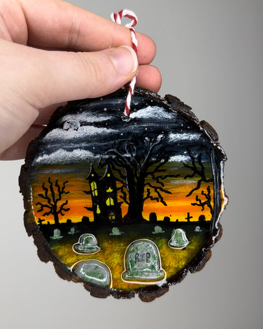 Haunted Sunset Ornament (style3)